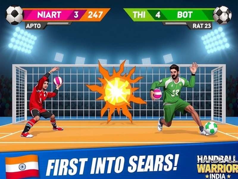 Handball Warrior India Gameplay Handball Warrior India Game Screenshot
